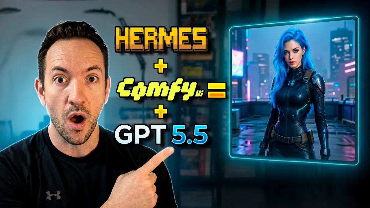 Hermes + ComfyUI + ChatGPT 5.5 = Image Generation On STERIODS!